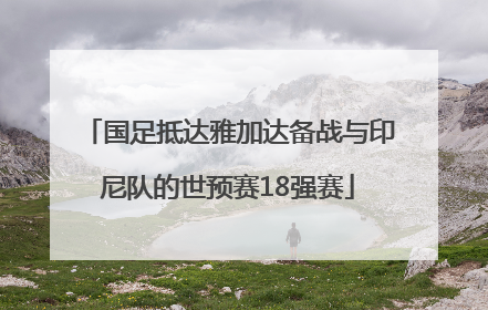 国足抵达雅加达备战与印尼队的世预赛18强赛
