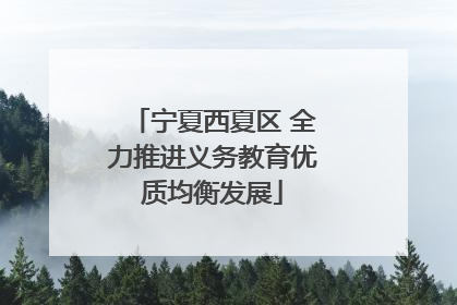 宁夏西夏区 全力推进义务教育优质均衡发展