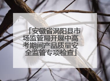 安徽省涡阳县市场监管局开展中高考期间产品质量安全监管专项检查