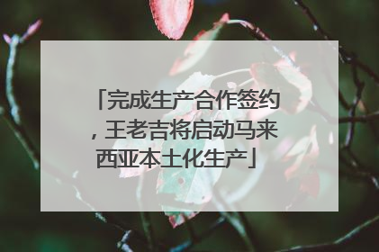 完成生产合作签约，王老吉将启动马来西亚本土化生产