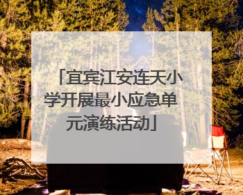 宜宾江安连天小学开展最小应急单元演练活动