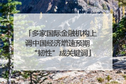 多家国际金融机构上调中国经济增速预期 “韧性”成关键词