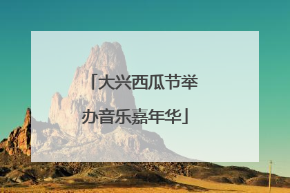 大兴西瓜节举办音乐嘉年华