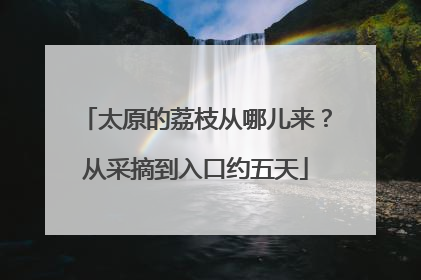 太原的荔枝从哪儿来？从采摘到入口约五天