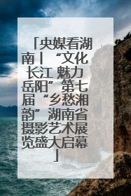 央媒看湖南丨“文化长江 魅力岳阳”第七届“乡愁湘韵”湖南省摄影艺术展览盛大启幕