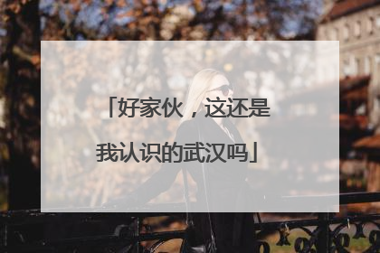 好家伙，这还是我认识的武汉吗