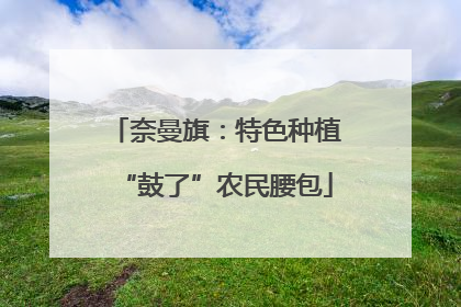 奈曼旗：特色种植“鼓了”农民腰包