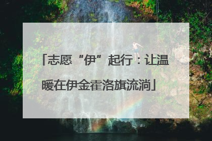 志愿“伊”起行：让温暖在伊金霍洛旗流淌