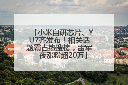 小米自研芯片、YU7齐发布！相关话题霸占热搜榜，雷军一夜涨粉超20万