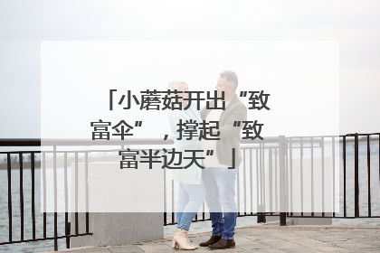 小蘑菇开出“致富伞”，撑起“致富半边天”