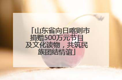 山东省向日喀则市捐赠500万元节目及文化读物，共筑民族团结情谊