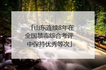 山东连续8年在全国禁毒综合考评中保持优秀等次