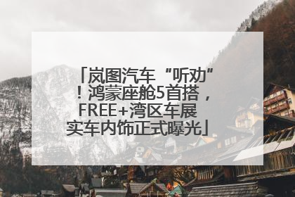 岚图汽车“听劝”！鸿蒙座舱5首搭，FREE+湾区车展实车内饰正式曝光