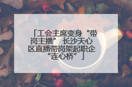 工会主席变身“带岗主播” 长沙天心区直播带岗架起职企“连心桥”