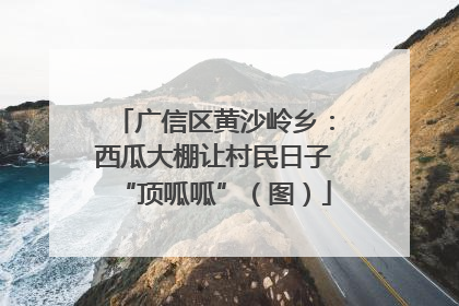 广信区黄沙岭乡：西瓜大棚让村民日子“顶呱呱”（图）