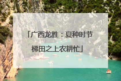 广西龙胜：夏种时节 梯田之上农耕忙