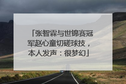 张智霖与世锦赛冠军赵心童切磋球技，本人发声：很梦幻