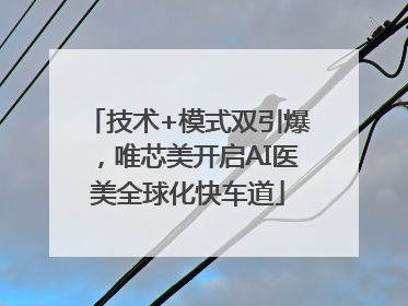 技术+模式双引爆，唯芯美开启AI医美全球化快车道