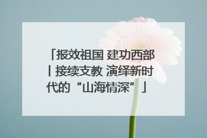 报效祖国 建功西部丨接续支教 演绎新时代的“山海情深”
