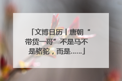文博日历丨唐朝“带货一哥”不是马不是骆驼，而是……