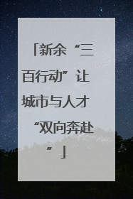 新余“三百行动”让城市与人才“双向奔赴”