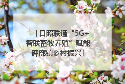 日照联通“5G+智联畜牧养殖”赋能碑廓镇乡村振兴