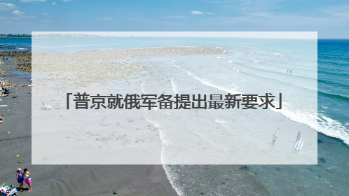 普京就俄军备提出最新要求