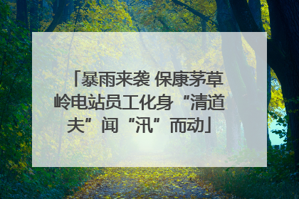 暴雨来袭 保康茅草岭电站员工化身“清道夫”闻“汛”而动