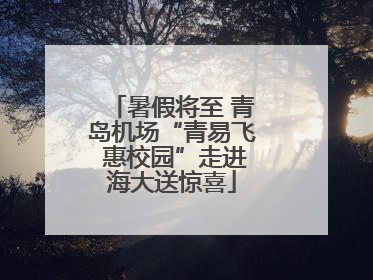 暑假将至 青岛机场“青易飞 惠校园”走进海大送惊喜