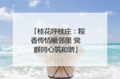 桂花坪桂庄：粽香传情暖邻里 党群同心筑和谐