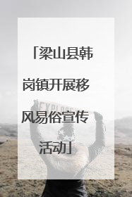 梁山县韩岗镇开展移风易俗宣传活动