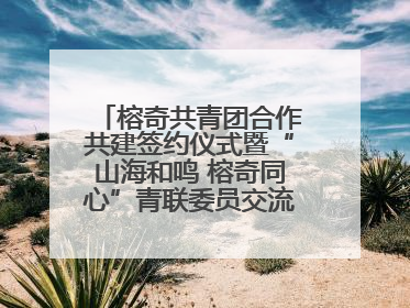 榕奇共青团合作共建签约仪式暨“山海和鸣 榕奇同心”青联委员交流交往交融活动在福州举行