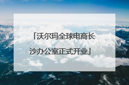 沃尔玛全球电商长沙办公室正式开业