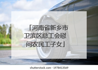 河南省新乡市卫滨区总工会慰问农民工子女