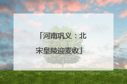 河南巩义：北宋皇陵迎麦收