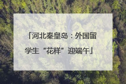 河北秦皇岛：外国留学生“花样”迎端午
