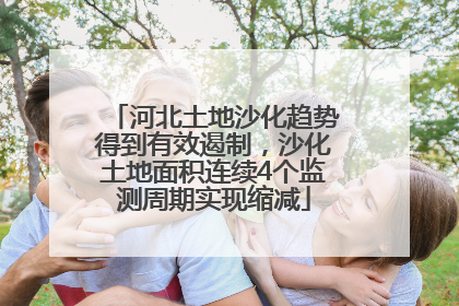 河北土地沙化趋势得到有效遏制，沙化土地面积连续4个监测周期实现缩减