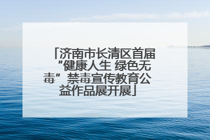 济南市长清区首届“健康人生 绿色无毒”禁毒宣传教育公益作品展开展