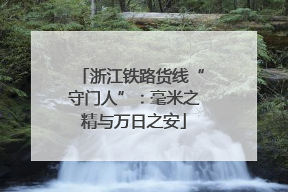 浙江铁路货线“守门人”：毫米之精与万日之安