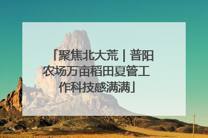 聚焦北大荒｜普阳农场万亩稻田夏管工作科技感满满
