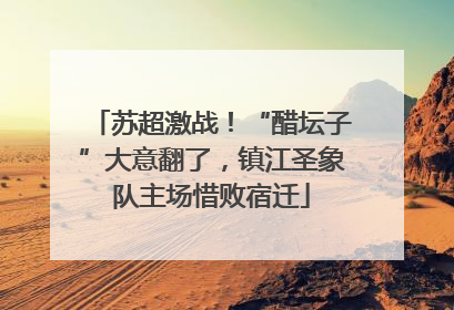 苏超激战！“醋坛子”大意翻了，镇江圣象队主场惜败宿迁