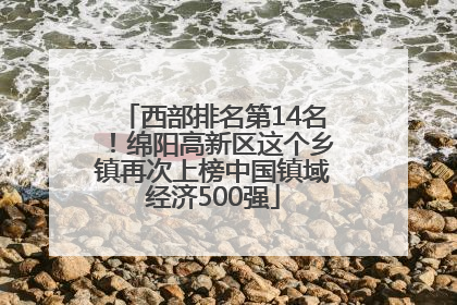 西部排名第14名！绵阳高新区这个乡镇再次上榜中国镇域经济500强
