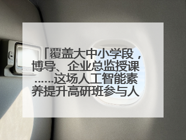 覆盖大中小学段，博导、企业总监授课……这场人工智能素养提升高研班参与人次达30万
