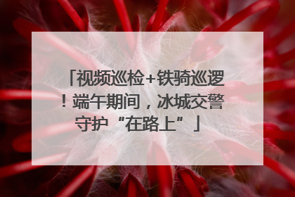 视频巡检+铁骑巡逻！端午期间，冰城交警守护“在路上”