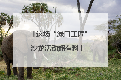 这场“渌口工匠”沙龙活动超有料