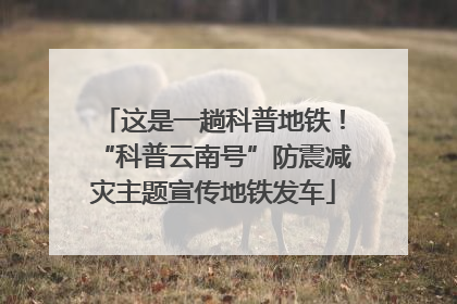 这是一趟科普地铁！“科普云南号”防震减灾主题宣传地铁发车