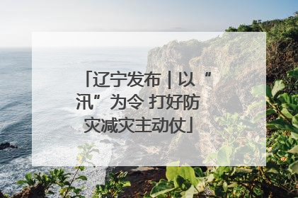 辽宁发布｜以“汛”为令 打好防灾减灾主动仗
