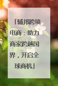 辅邦跨境电商：助力商家跨越国界，开启全球商机