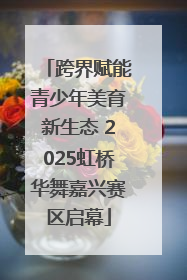 跨界赋能青少年美育新生态 2025虹桥华舞嘉兴赛区启幕
