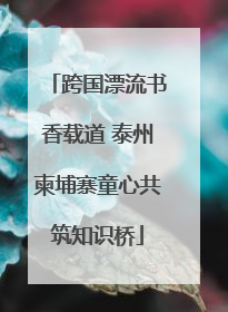 跨国漂流书香载道 泰州柬埔寨童心共筑知识桥